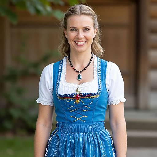 Bavarian Woman in Traditional Dress