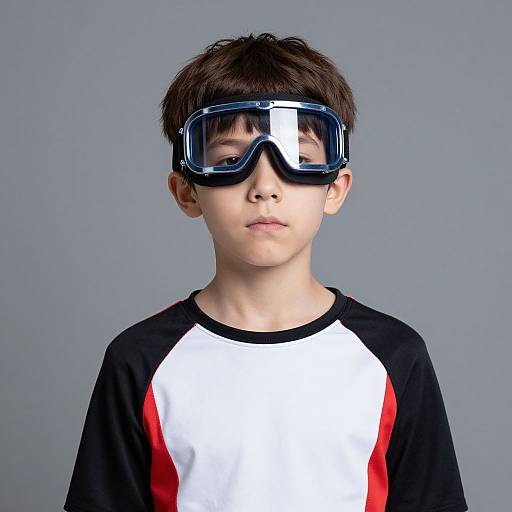 Realistic Boy Peep Costume Portrait