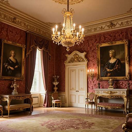 Luxurious Vintage British Royal Interior