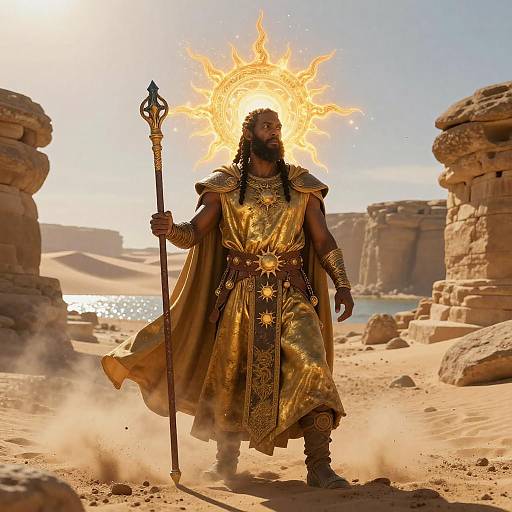 Sun Warden in Desert Ruins