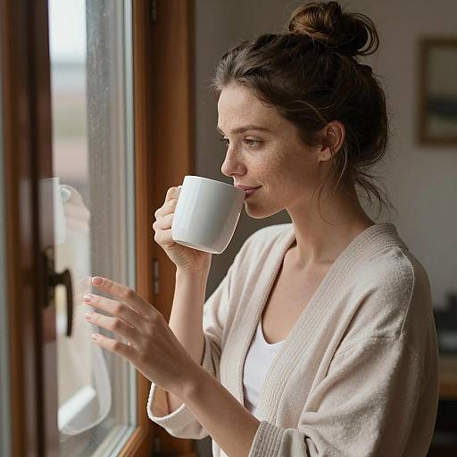 Serene Coffee Moments at Home