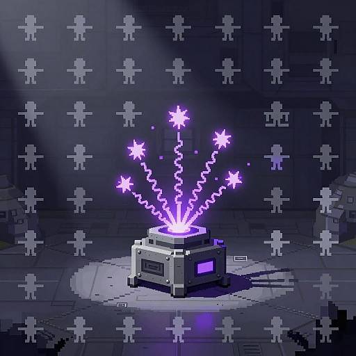 Orbital Laser Array Pixel Art Sprite