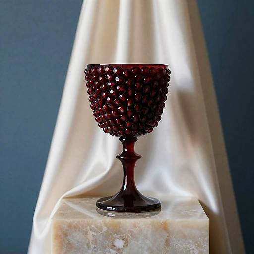 Onyx Chalice with Pomegranate Cascade