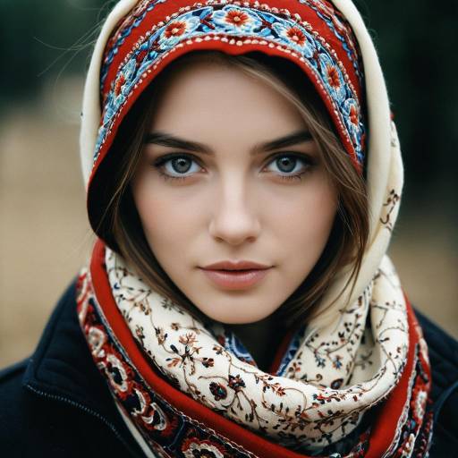 Close-Up Portrait of a Young Woman