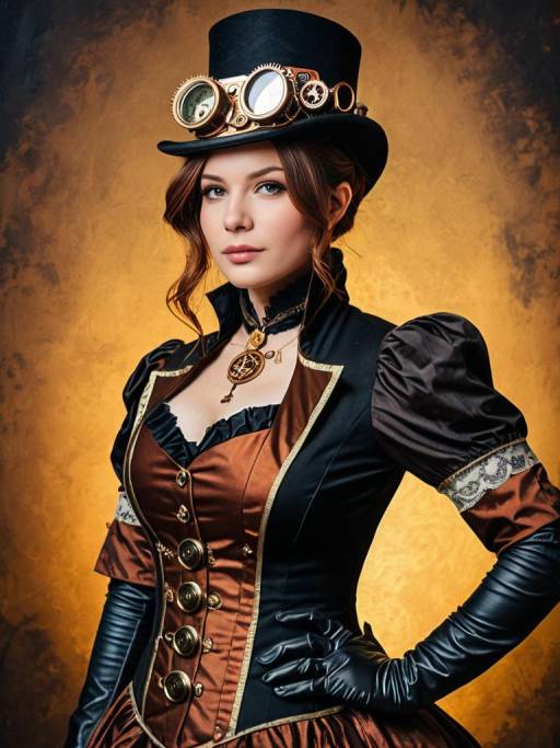 Steampunk Lady Costume Cosplay Portrait
