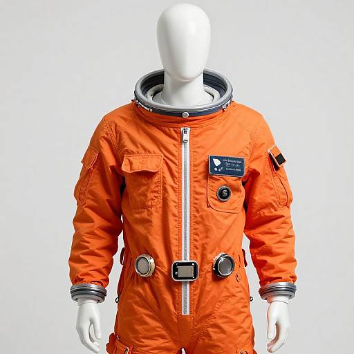 Mannequin in Orange Space Suit