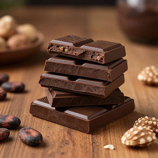 Elegant Marbled Chocolate Stack