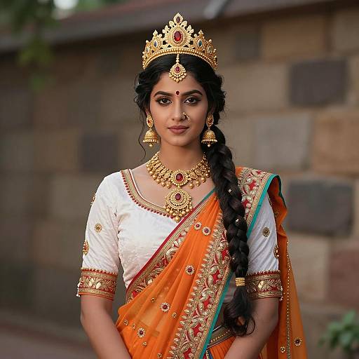 Indian Princess in Traditional Attire