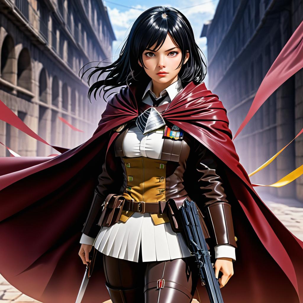 Stunning Mikasa Ackerman Art Portrait