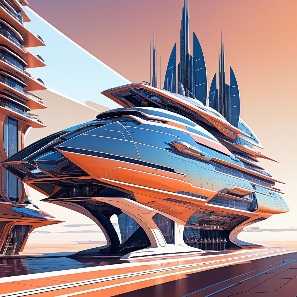 Futuristic Spaceship Inspired by Masters