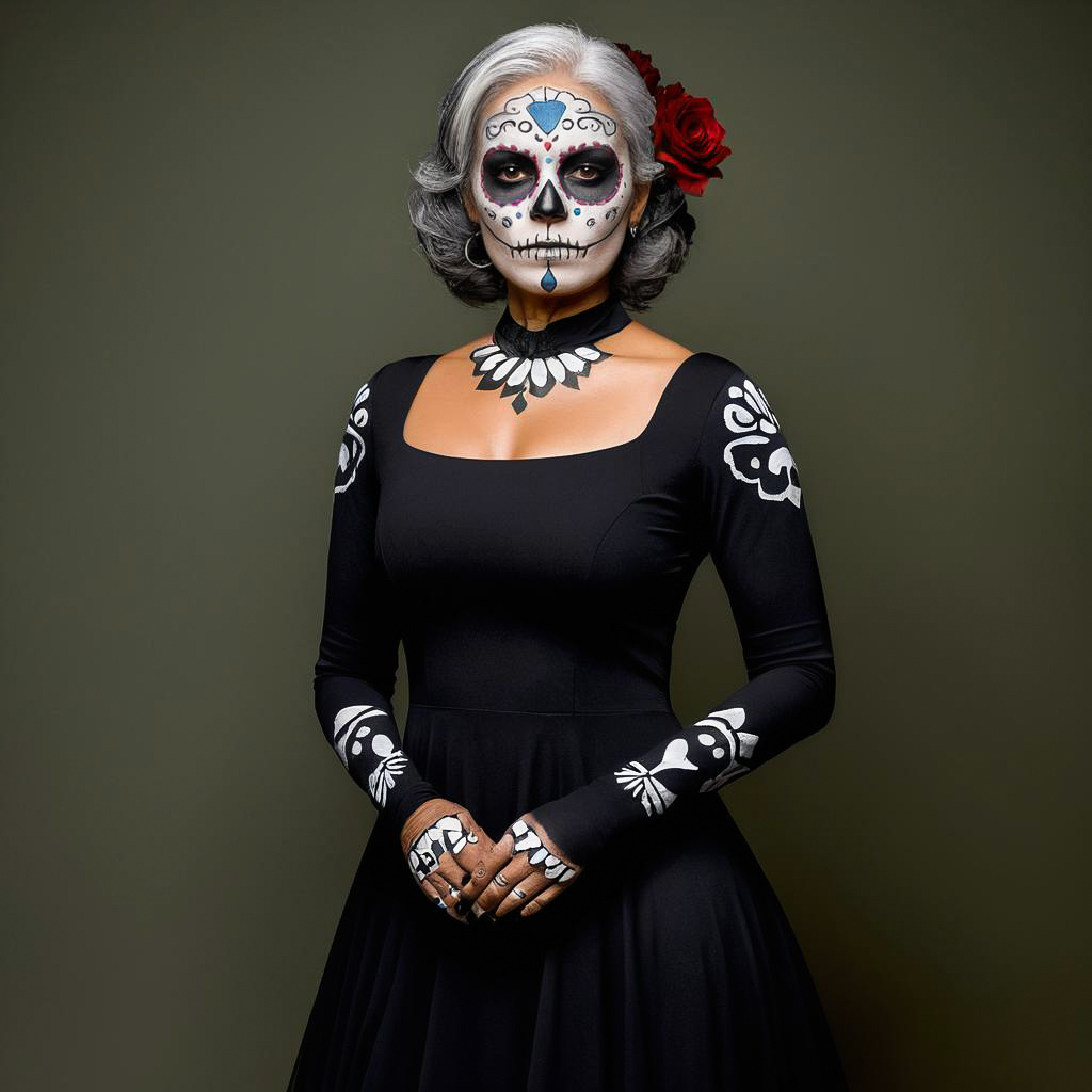 Elegant Day of the Dead Portrait