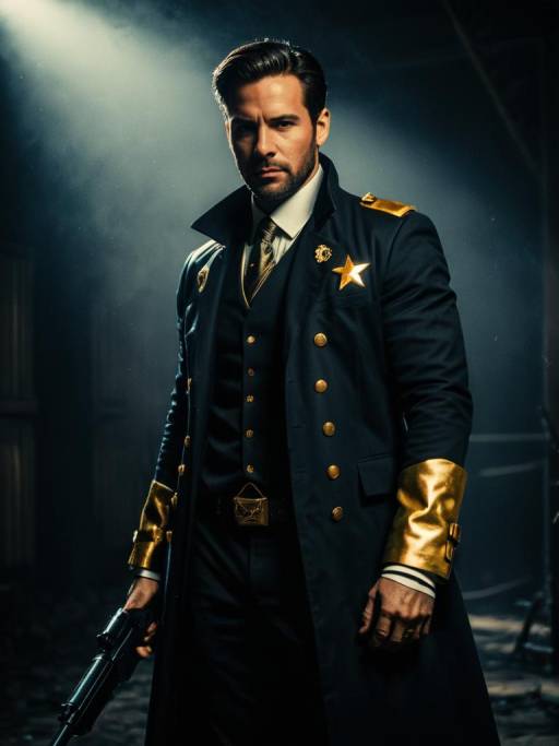 Man in Agent Texas Cosplay Costume