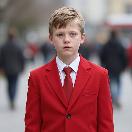 Photorealistic Man in Red Suit