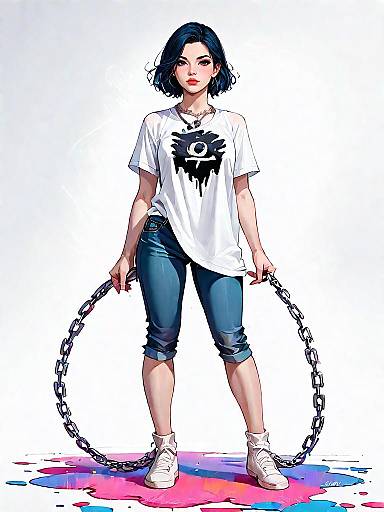 Casual Woman in Simple Fashion Shot