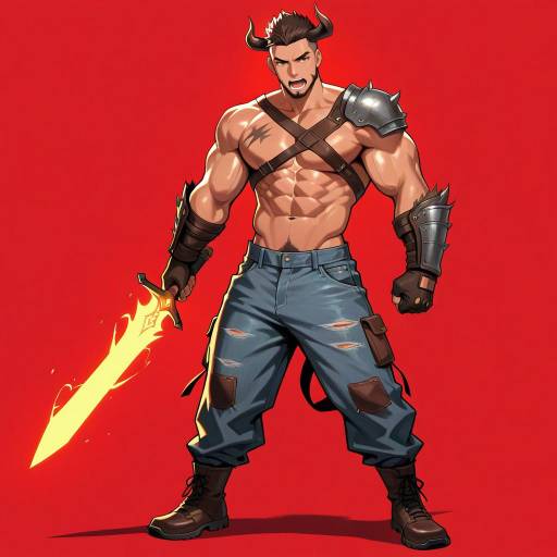 Bronzed Wolverine Warrior with Sword Bronzed Wolverine Warrior with Sword