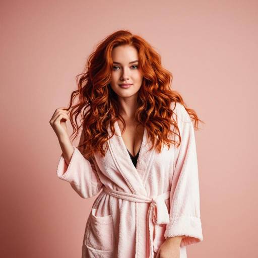 Playful Redhead in Cozy Lingerie Session