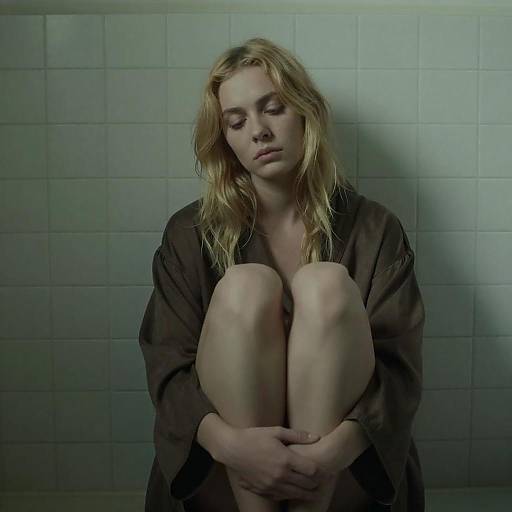 Moody Portrait of a Woman in Brown