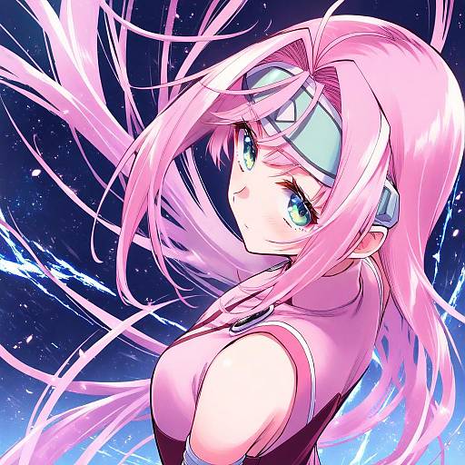 Illustration of Mylene jenius, macross in the style of Hikawa shou