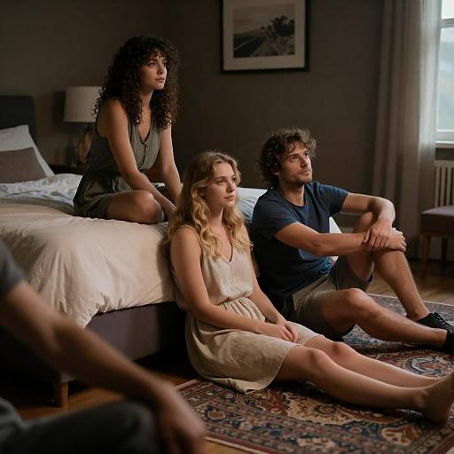 Candid Moment in a Cozy Room