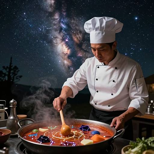 Celestial Cook Stirring Milky Way