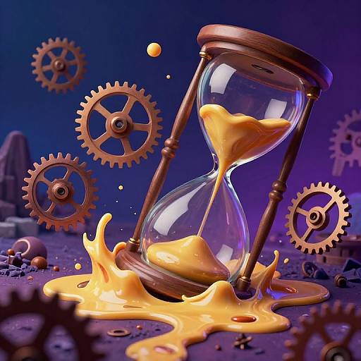 Surreal Time Flow From Insect View