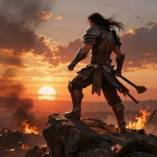 Renegade Raider on Fiery Battlefield