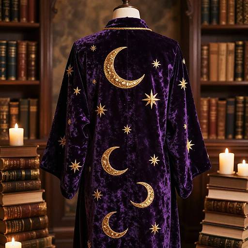 Mystical Magician's Velvet Robe