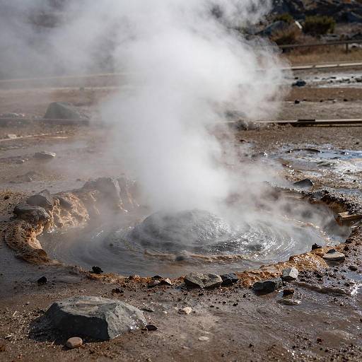 Vibrant Geothermal Hot Spring Photography