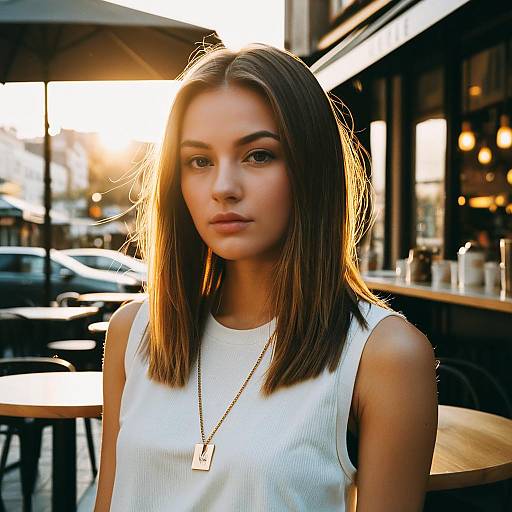 Streetwear Fashion Model Golden Hour