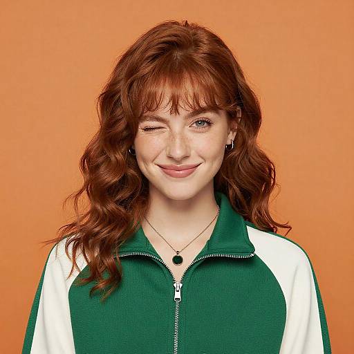 Playful Portrait of a Young Woman