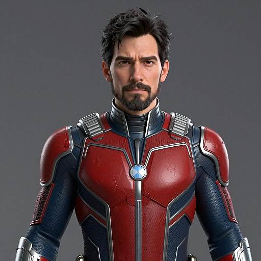 Hyperrealistic Male Superhero Portrait