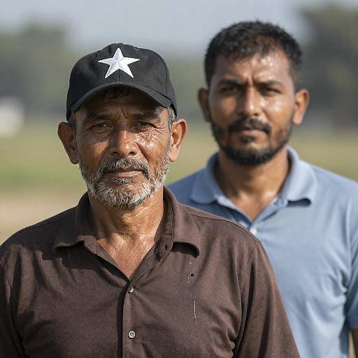 Sweaty Outdoor Portrait of Two Men