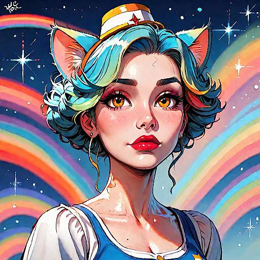 Adorable Kitten in Leprechaun Hat