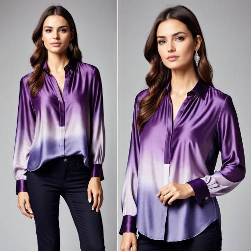 Glamorous Violet Character in Soft Glow