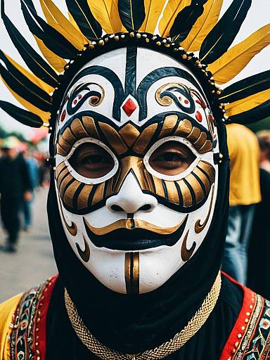 Vibrant Festival Costume Headshot