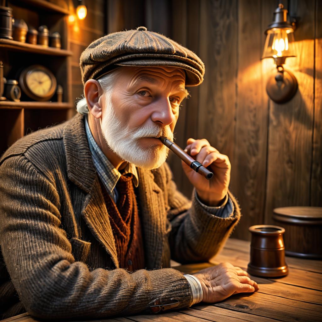 Rustic Realism: An Old Man's Portrait