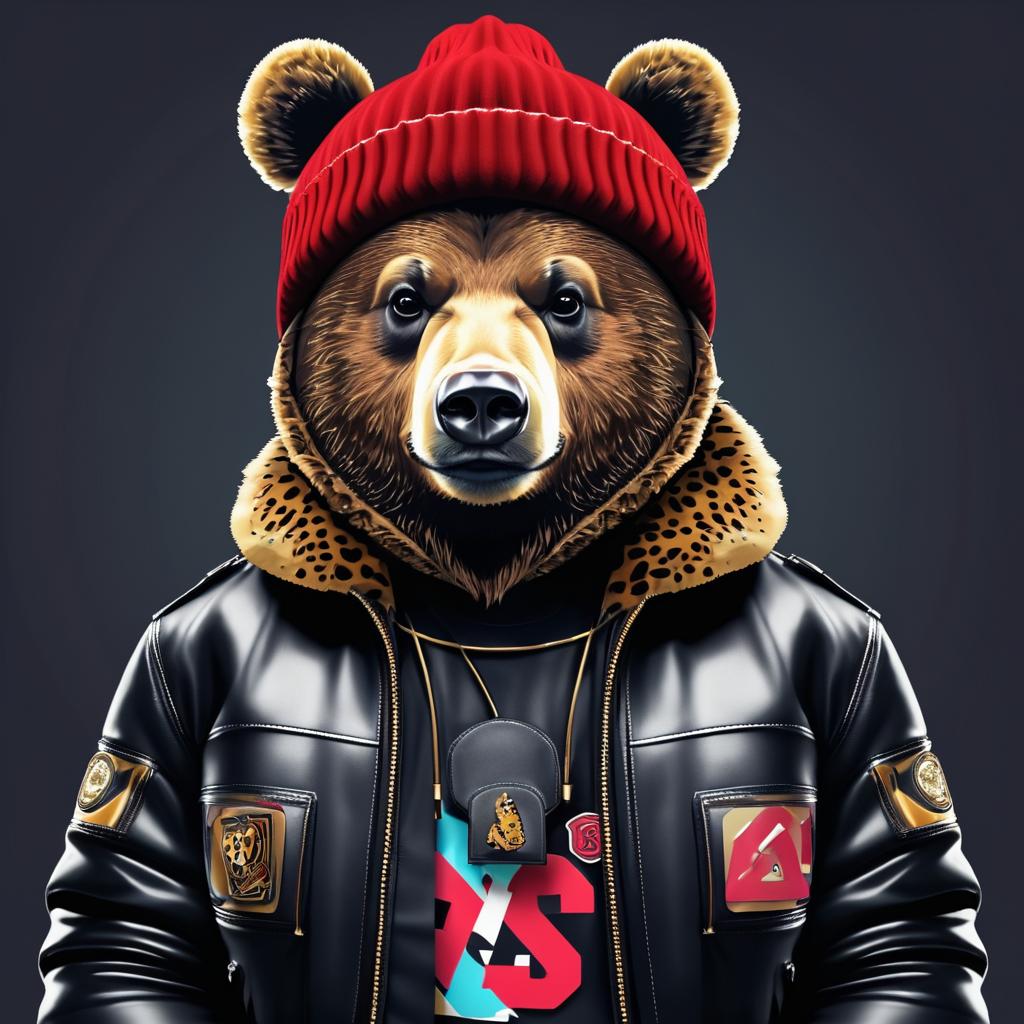 Cool Bear Rapping in Street Style