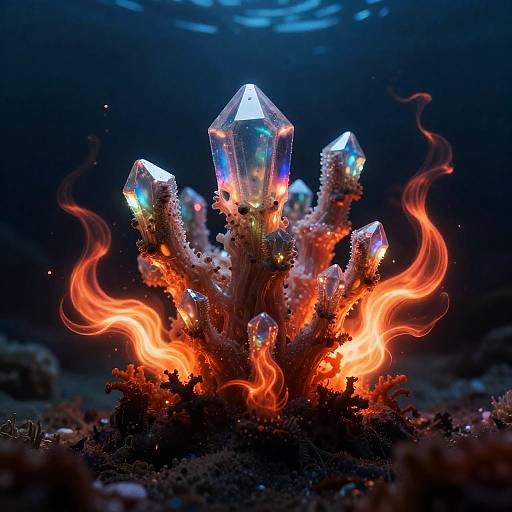 Crystalline Bioluminescent Deep-Sea Resilience