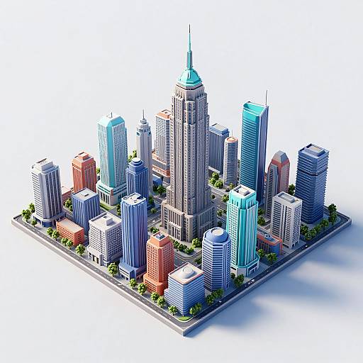 Futuristic 3D Cityscape Transformation