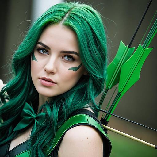 Green Arrow Woman with Bow