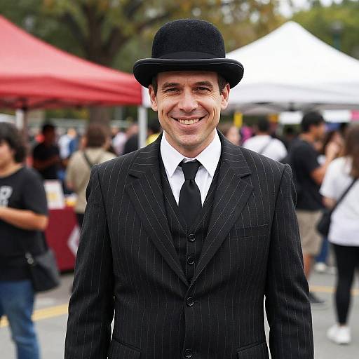 Classic Gomez Addams Cosplay at Festival