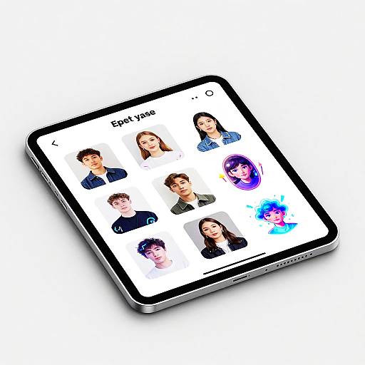 Futuristic Cyberpunk Sticker Photo App