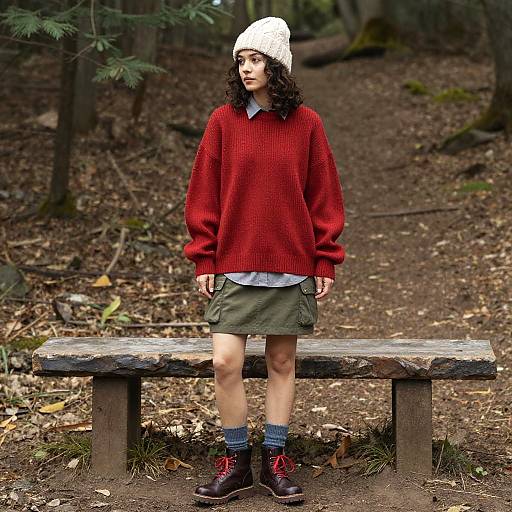 Toned Woman in Casual Streetwear