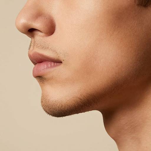 Minimalist Masculine Beard Without Mustache