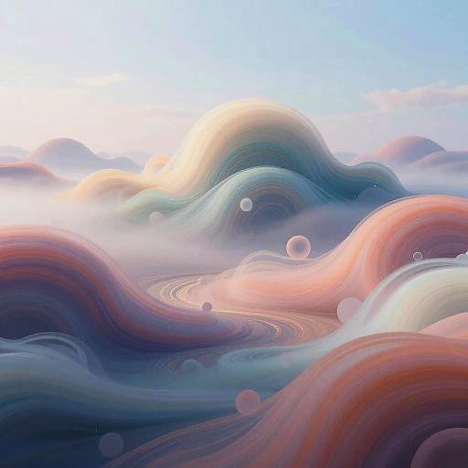 Surreal Dreamscape of Fluid Diffusion