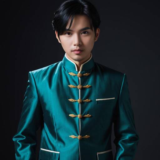 Stylish Angel Heart Cosplay in Silk Suit