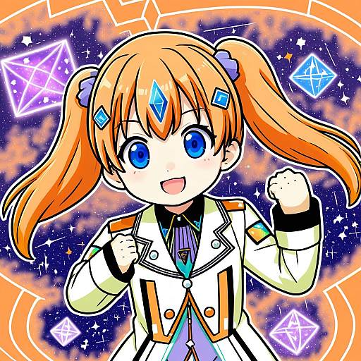 Illustration of Apricot sakuraba, galaxy angel rune in the style of Hamu koutarou