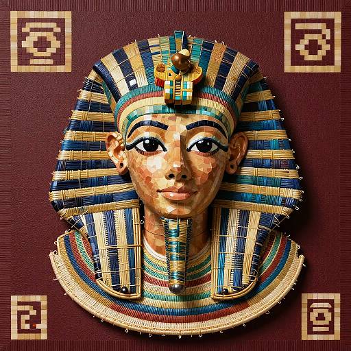 Pixelated Sobekneferu Cameo Design