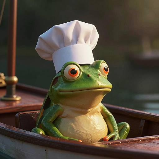Pepe the Frog Chef on Boat