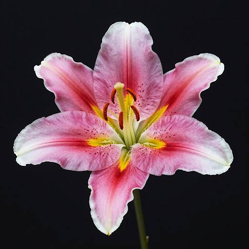 Vibrant Pink Lily Close-Up Photo